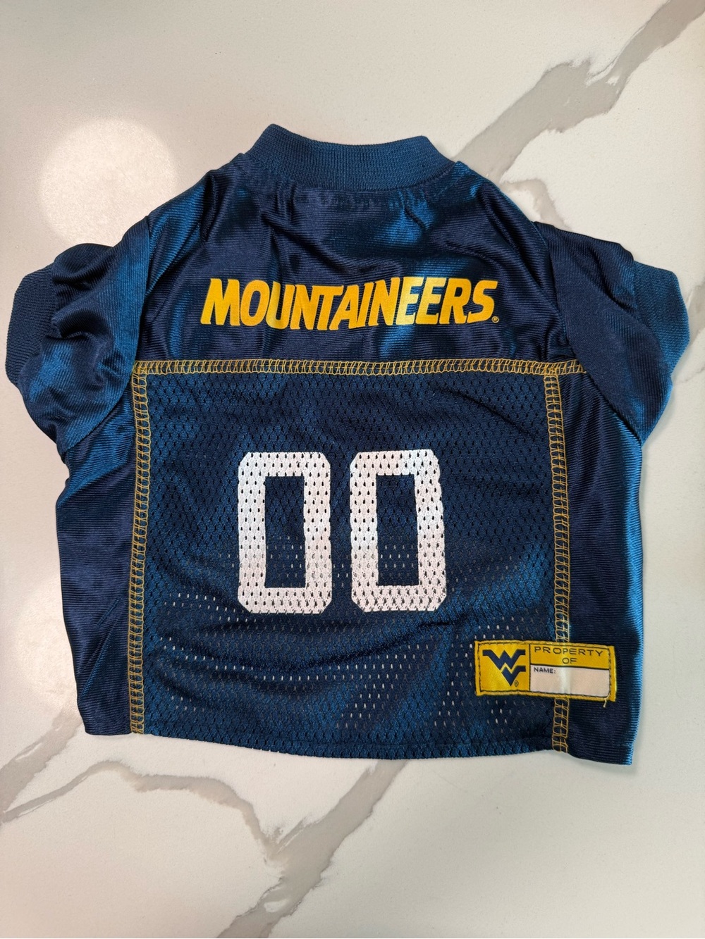 Pets First Dog Puppy West Virginia University Mountaineers WVU Jersey Sz Sm